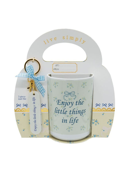 Simply Southern Mug + Keychain Gift Set - Enjoy the Little Things in Life