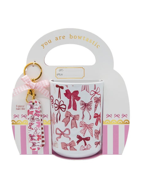Simply Southern Mug + Keychain Gift Set - Bows