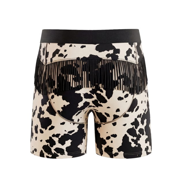 Shinesty Cow Hide Fringe Ball Hammock® Pouch Underwear - The Graze Escape