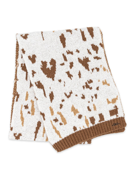 Simply Southern Women's Wild Scarf - Cow