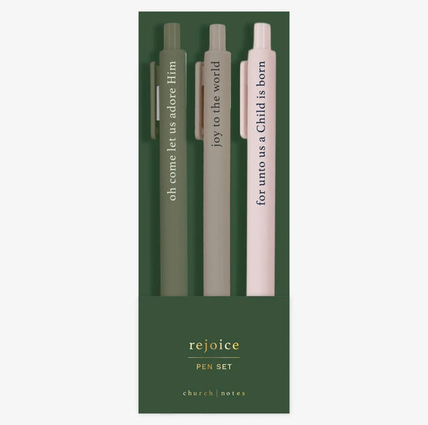 Rejoice Bible Study Pen Set