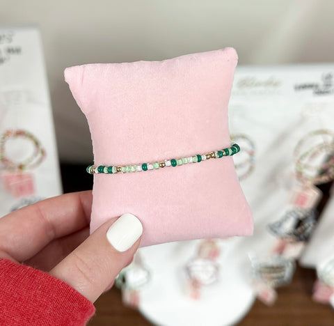 Beaded Blondes | Matcha Sprinkle Bracelet