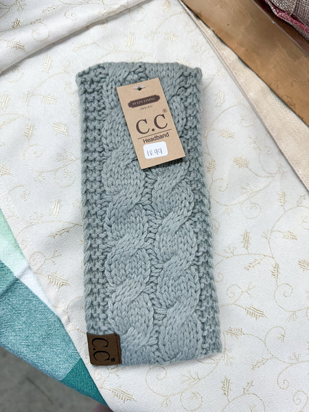 Solid Cable Knit CC Head Wrap