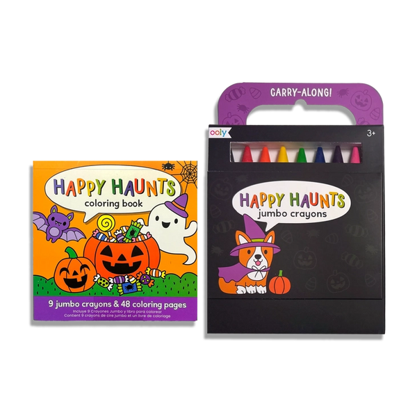 Carry-Along Coloring Book Set - Happy Haunts