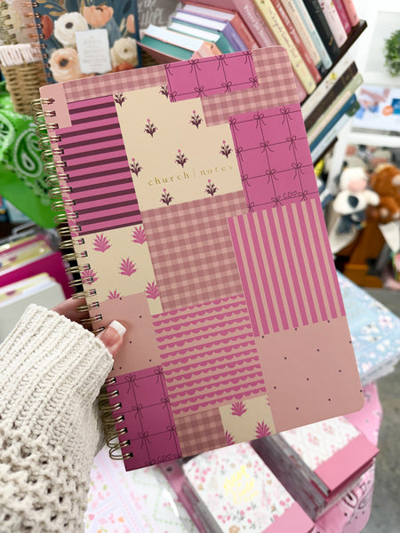 Church Notes Notebook - Quilted Patchwork by Callie Danielle
