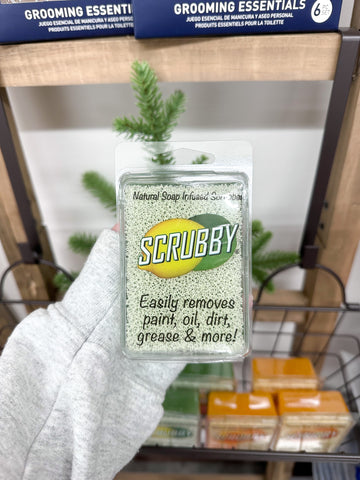 Scrubby Soap - Natural Soap Infused Scrubber - Lemon/Lime