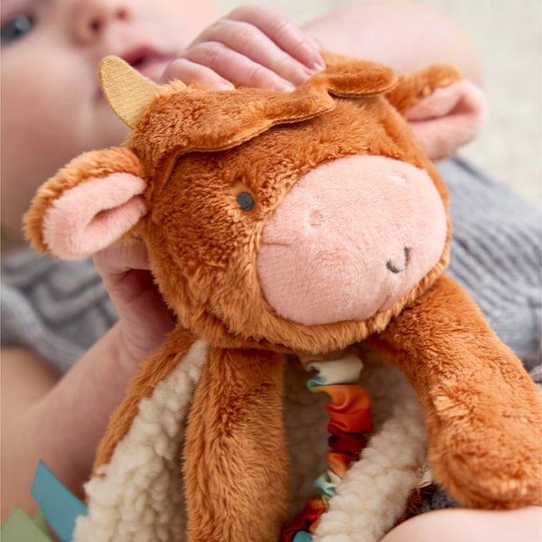 Itzy Lovey™ Plush And Teether Toy | Highland Cow