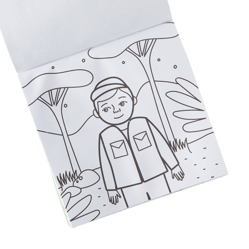 Carry Along! Coloring Book and Crayon Set - On Safari - Set of 9 Crayons