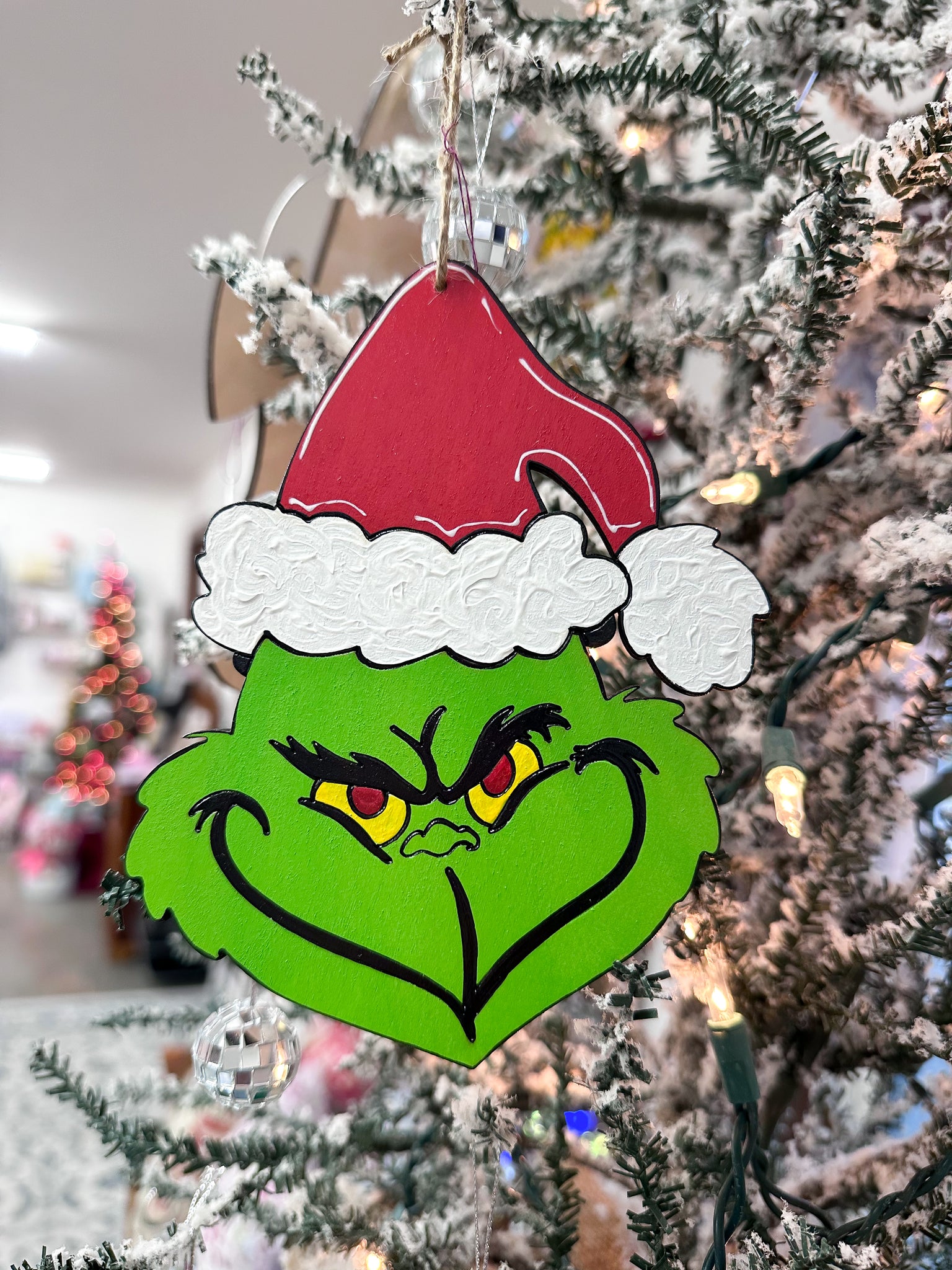 HAND-PAINTED WOOD ORNAMENT | Festive Monster #6
