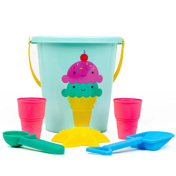 6-Piece Sand Bucket Set - Ice Cream