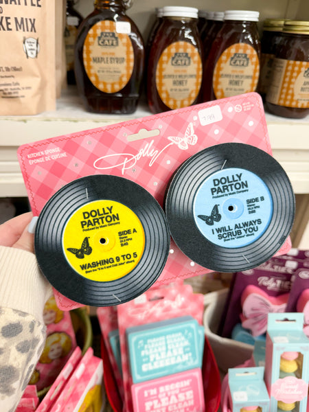 Dolly Parton Record Sponges - Set of 2