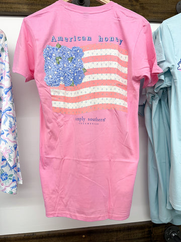 Simply Southern Short Sleeve Tee - American Honey