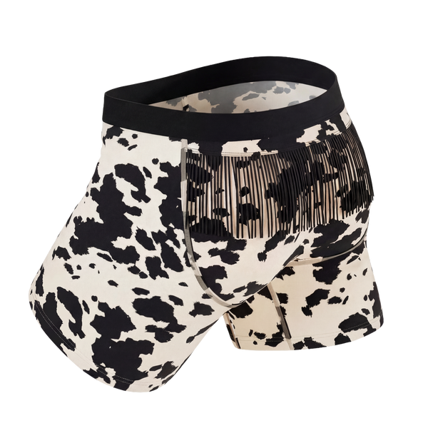 Shinesty Cow Hide Fringe Ball Hammock® Pouch Underwear - The Graze Escape