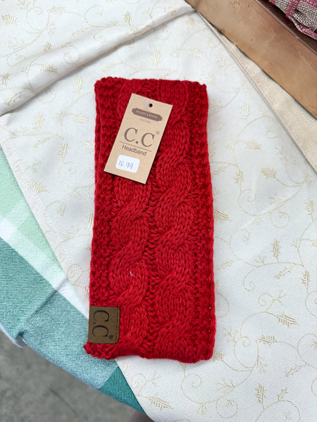 Solid Cable Knit CC Head Wrap