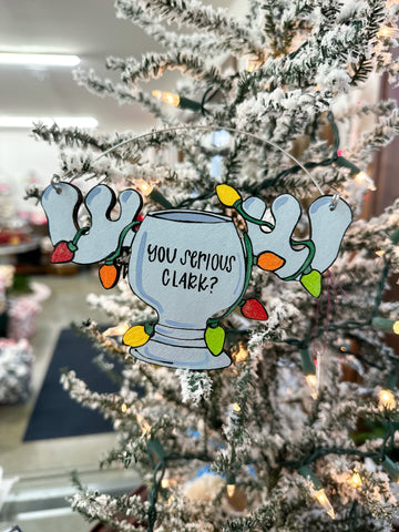 HAND-PAINTED WOOD ORNAMENT | Moose Mug #4