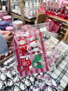 Simply Southern Straw Cover Set - Christmas Santa