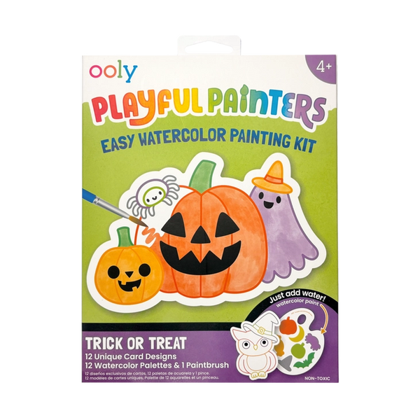 Playful Painters Easy Watercolor Painting Kit - Trick or Treat