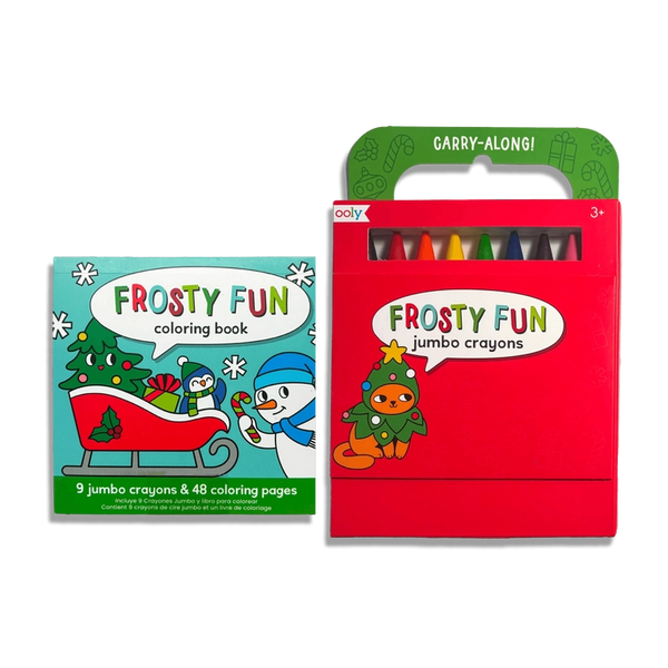 Carry-Along Coloring Book Set - Frosty Fun