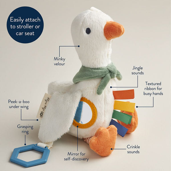 Bitzy Traveler™ Developmental Sensory Toy - Goose