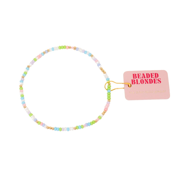 Beaded Blondes | Pastel Spring Anklet