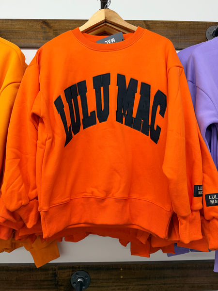 LULU MAC Sweatshirt - Orange + Black