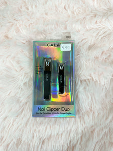 SOFT TOUCH NAIL CLIPPER DUO | BLACK