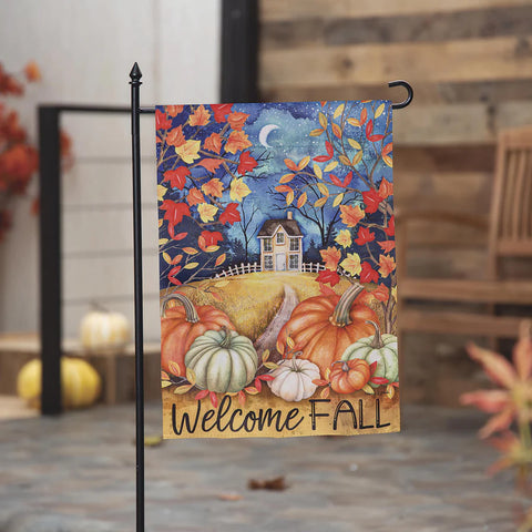 Alive in Fall Suede Garden Flag