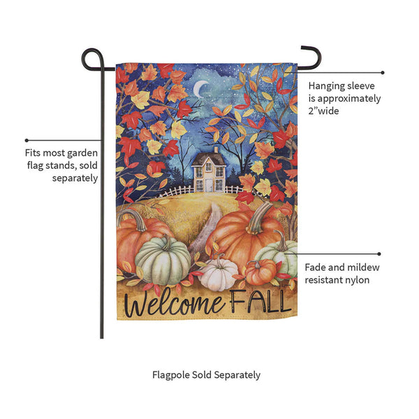 Alive in Fall Suede Garden Flag
