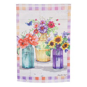 Patchwork Garden Suede Garden Flag