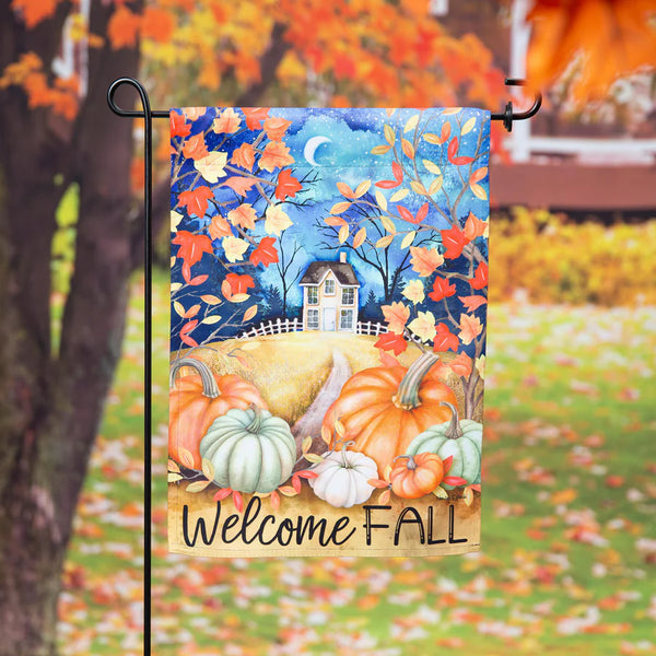 Alive in Fall Suede Garden Flag