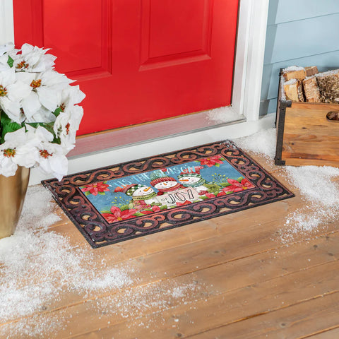 Christmas Cheer Snowmen Sassafras Switch Mat