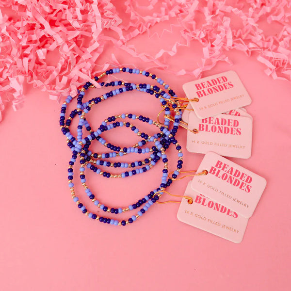 Beaded Blondes | Denim Sprinkle Bracelet