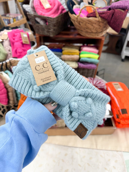 Bobble Knit CC Head Wrap
