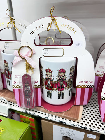 Simply Southern Mug + Keychain Gift Set - Christmas Nutcracker