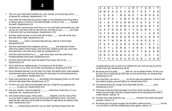 Bible Memory Verse Challenge Word Searches - Large Print