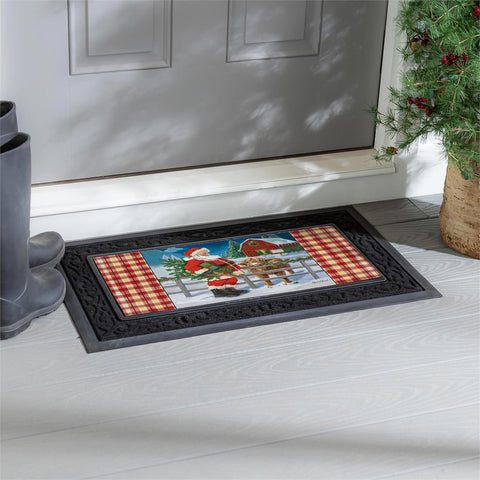 Farm Santa & Highland Cow Sassafras Switch Mat