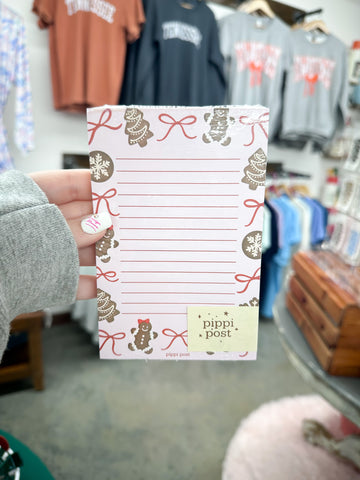 Gingerbread Cookies Christmas 4x6 Notepad