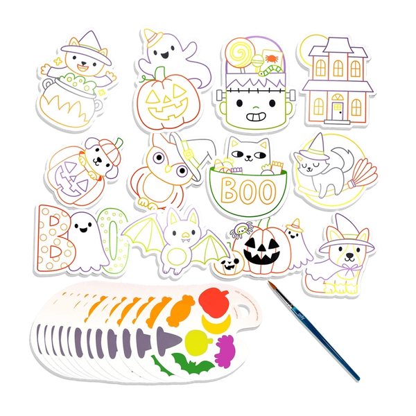 Playful Painters Easy Watercolor Painting Kit - Trick or Treat
