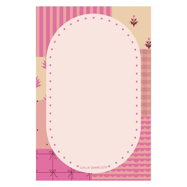 Quilted Patchwork 4x6 Notepad