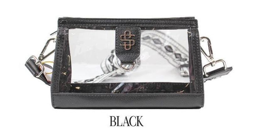 Simply Southern Clear Leather Purse - Black