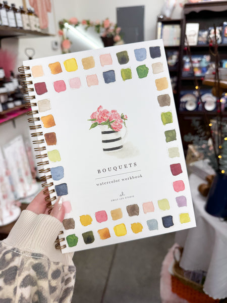 Bouquets Watercolor Workbook