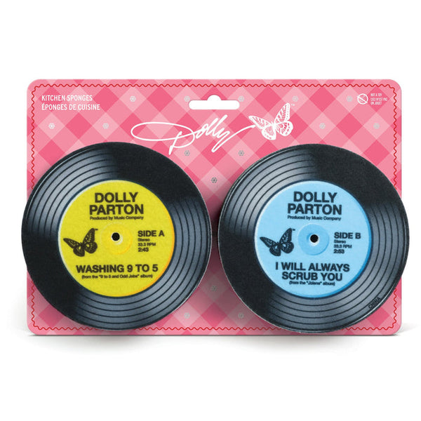 Dolly Parton Record Sponges - Set of 2