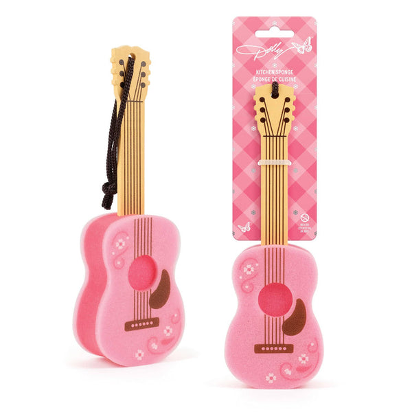 Dolly Parton Pink Guitar Bottle Brush