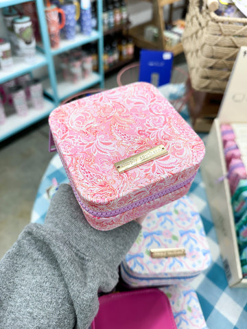 Simply Southern Jewelry Case - Pink Paisley