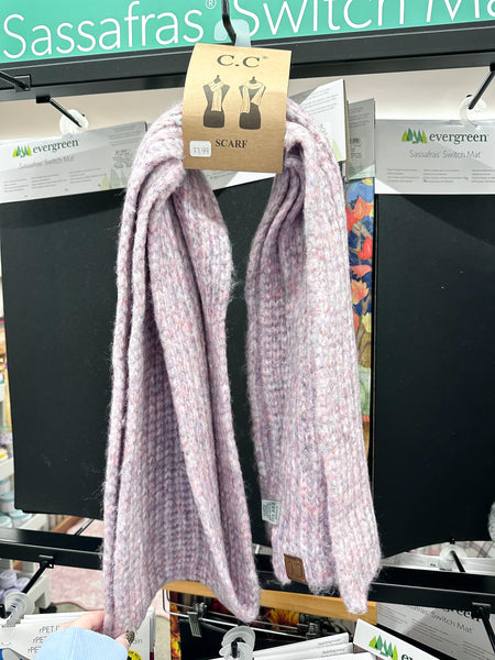 Soft Ribbed Oblong CC Scarf
