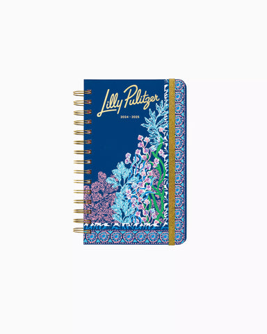 Lilly Pulitzer 2024-2025 17 Month Medium Agenda - Barton Blue Seacret Escape