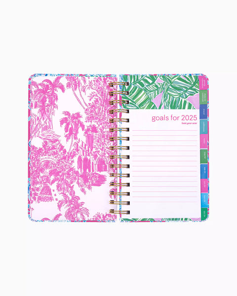 Lilly Pulitzer 2024-2025 17 Month Medium Agenda - Roxie Pink Wave N Sea