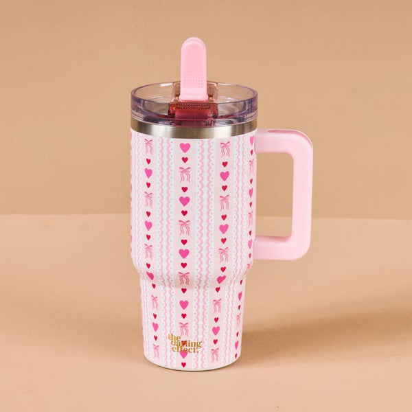 20 oz Lifestyle Flip Straw Tumbler - Oh So Lovely