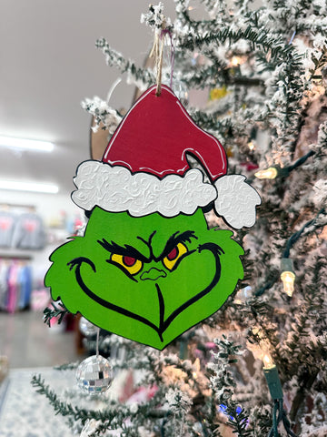 HAND-PAINTED WOOD ORNAMENT | Festive Monster #5
