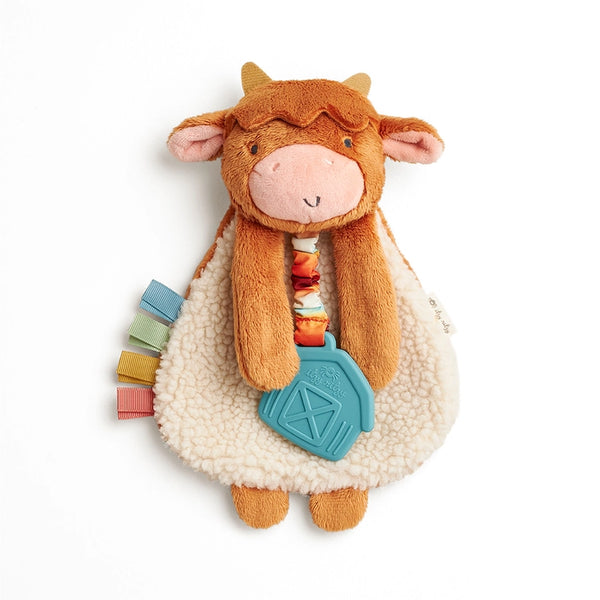 Itzy Lovey™ Plush And Teether Toy | Highland Cow